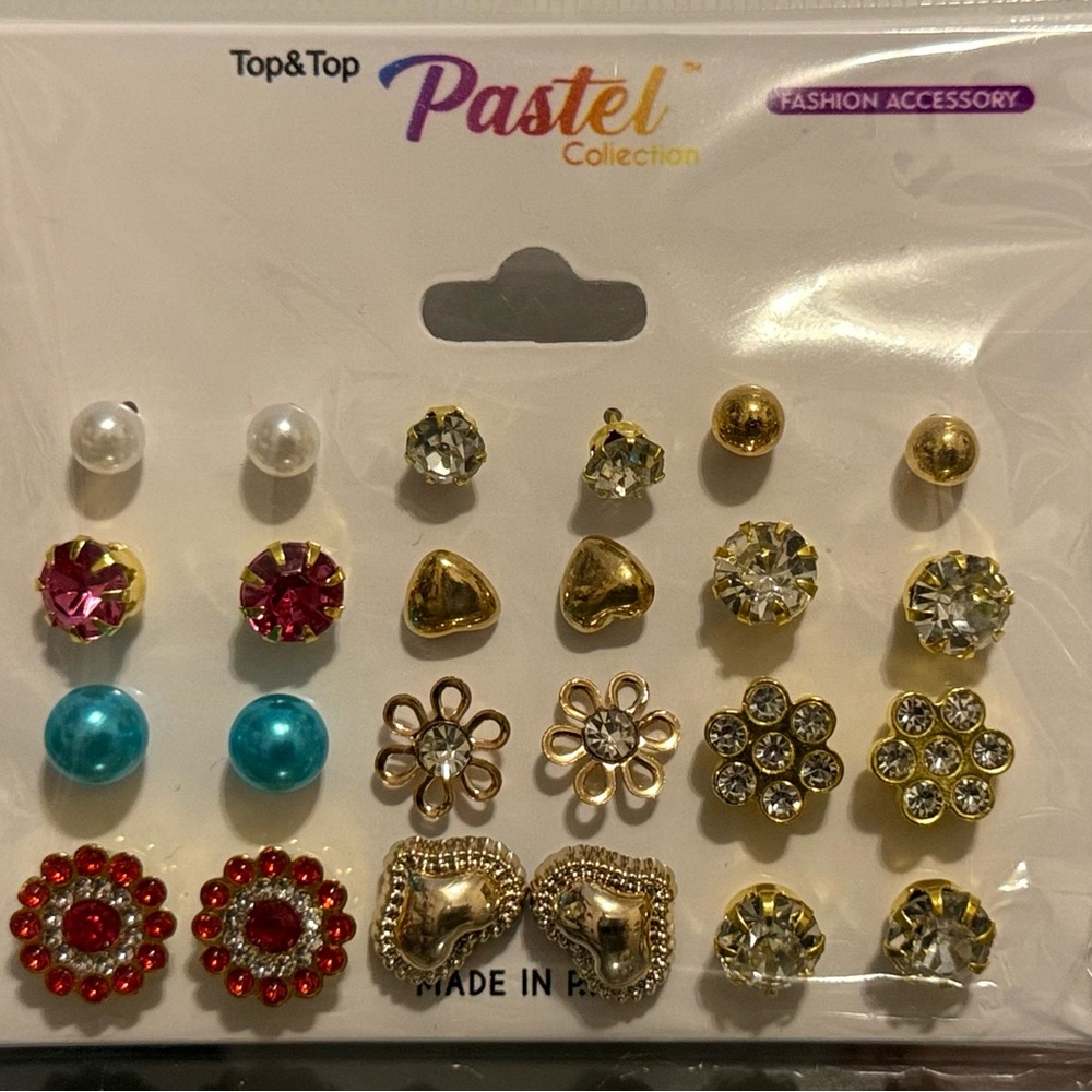 Top & Top Pastel Collection Earring Set